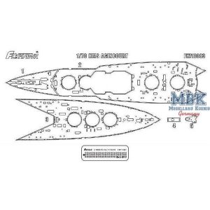 FlyHawk Model FH710083 HMS Agincourt Wooden Deck HMS Agincourt Wooden Deck 1/700