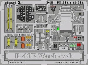 Eduard FE314 P-40E 1/48 Hasegawa