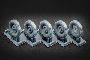 ScaleX WW 35001S U.S WiLLYSMB Sagged wheel set (Universal) 1/35