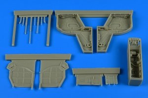 Aires 4733 IAI Kfir C2/C7 wheel bay 1/48 AMK