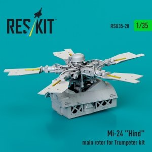 RESKIT RSU35-0020 Mi-24 Hind main rotor for Trumpeter kit (3D Printed) 1/35