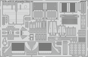 Eduard 36354 M 40 U. S. self-propelled 155 mm gun TAMIYA 1/35