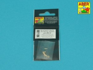 Aber 16L-33 Set of Barrel Tips for Two German Machine Guns / Zestaw końcówek luf do dwóch niemieckich karabinów maszynowych MG42 1/16