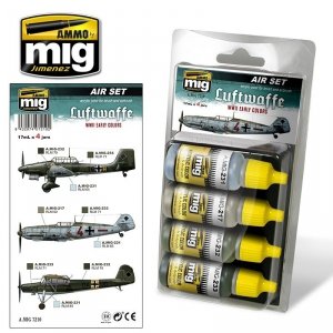 Ammo of Mig Jimenez 7210 LUFTWAFFE WWII EARLY COLORS 4x17ml