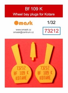 Omask 73212 Bf 109 K wheel bay plugs (for Kotare) EVA foam 1/32