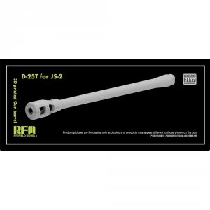 Rye Field Model 2117 JS-2 D-25T 3D Printed Gun Barrel for Tamiya/Dragon/Trumpeter kit 1/35
