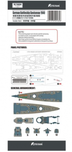 FlyHawk Model FH710094 Gneisenau 1940 Wooden Deck (Flyhawk FH1149) 1/700