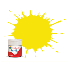 Humbrol AB0099 99 Lemon Matt Acrylic Paint 14ml