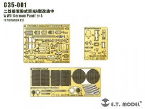 E.T. Model C35-001 WWII German Panther A For DRAGON Kit 1/35