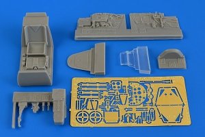 Aires 4698 Bf 109G-5 (late) cockpit set 1/48 EDUARD
