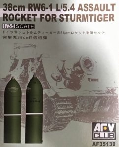 AFV Club 35139 38cm RW6-1 L/5.4 Assault Rocket for Sturmtiger 1/35
