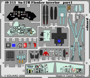 Eduard 49313 Su-27 Flanker B interior 1/48 Academy