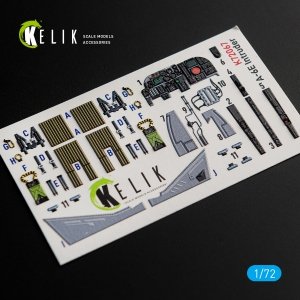 KELIK K72067 A-6E INTRUDER INTERIOR 3D DECALS FOR ITALERI KIT 1/72