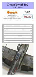 Omask 80027 Walkways Bf 109 5 x 75 mm (Oramask 810 foil) 1/32