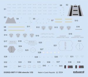 Eduard D32022 F-35A stencils ITALERI 1/32