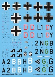 Techmod 48049 - Messerschmitt Bf 110C (1:48)
