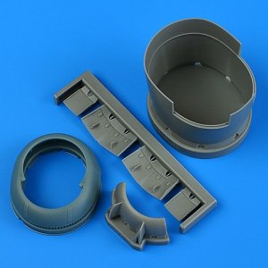 Quickboost QB49193 F6F-5 Hellcat cowling and cooling flaps (opened) (for HASEGAWA) 1/48