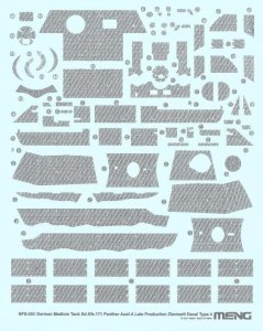 Meng Model SPS-053 Panther Zimmerit D 1/35