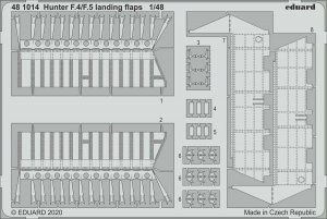Eduard 481014 Hunter F.4/F.5 landing flaps for AIRFIX 1/48