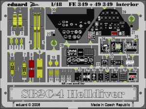 Eduard FE349 SB2C-4 ACCURATE MINIATURES, MONOGRAM, REVELL 1/48