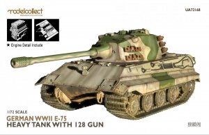 Modelcollect UA72168 German WWII E-75 heavy tank with 128 gun 1/72