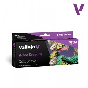 Vallejo 72195 Aztec Dragons - Game Color Set - Fantasy Color Series 8x18ml