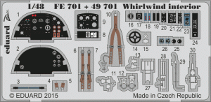 Eduard 49701 Whirlwind S.A. interior (for Trumpeter 02890) 1/48