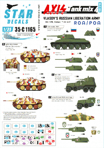 Star Decals 35-C1165 Axis Tank Mix # 4 1/35