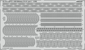 Eduard 53314 USS Midway CV-41 part 1 TRUMPETER 1/350