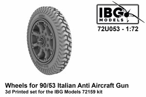 IBG 72U053 Wheels for 90/53 Italian Anti Aircraft Gun 1/72
