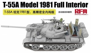Rye Field Model 5155 T-55A Model 1981 w/ Full Interior Kit 1/35