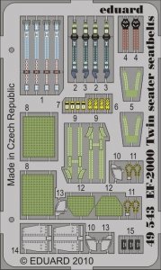 Eduard 49543 EF-2000 Two seater seatbelts 1/48 (Revell)
