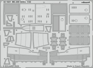 Eduard 321021 MC.205 Veltro detail set ITALERI 1/32