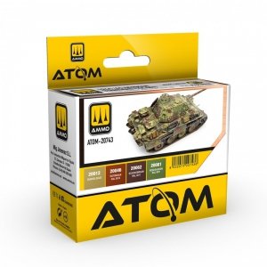 AMMO by Mig Jimenez 20743 ATOM 1944-45 German Standard Colors Set 4x20ml