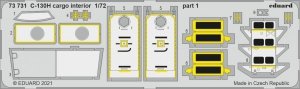 Eduard 73731 C-130H cargo interior for Zvezda 1/72