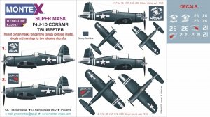 Montex K32267 F4U-1D CORSAIR 1/32