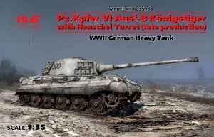 ICM 35363 WWII German Heavy Tank Pz.Kpfw.VI Ausf. B Konigstiger with Henschel Turret (late production) 1/35