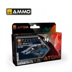 AMMO of Mig Jimenez 20807 ATOM Gravity Metallic Set 6x20ml