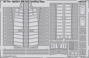 Eduard 48770 Spitfire PR. XIX landing flaps 1/48 Airfix