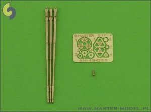 Master AM-48-056 M197 - Three-barrelled rotary 20mm cannon - turned barrels with etched barrel clamps - used on AH-1 Cobra (1:48)