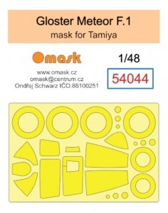 Omask 54044 Gloster Meteor F.1 mask (for Tamiya) 1/48