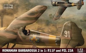 IBG 72530 2 in 1: Romanian Barbarossa (PZL 23A and PZL P.11F in Romanian Service) 1/72