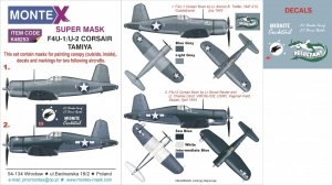 Montex K48253 F4U-1 CORSAIR 1/48
