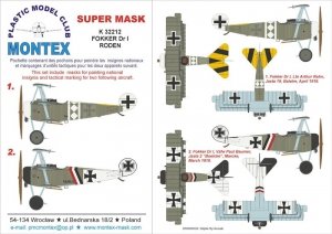 Montex K32212 FOKKER Dr.I 1/32