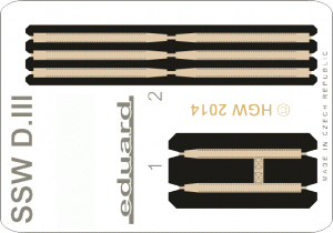 Eduard 49070 SSW D. III seatbelts FABRIC 1/48 EDUARD