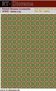 RT-Diorama 35869 Printed Accessories: Wall and Floor Tiles Nr.15 1/35