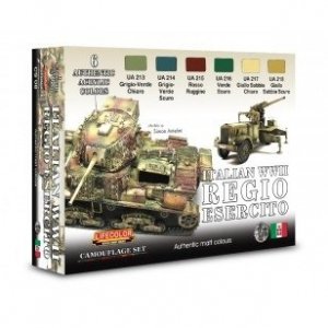 Lifecolor CS08 Acrylic paint set Italian Tanks WWII 6x22ml