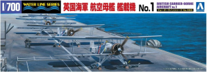Aoshima 05942 British Carrier-borne Aircraft 8 x Swordfish 1/700