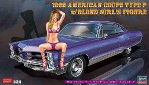 Hasegawa SP424 (52224) 1966 American Coupe Type P w/Blond Girl's Figure 1/24