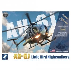 Zimi Model 50001 AH-6 J Little Bird Nightstalkers with Metal Barrels 1/35